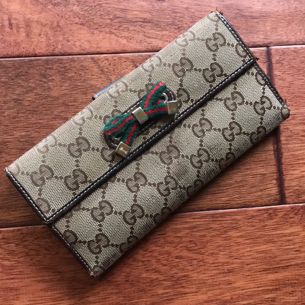 authentic GUCCI long wallet